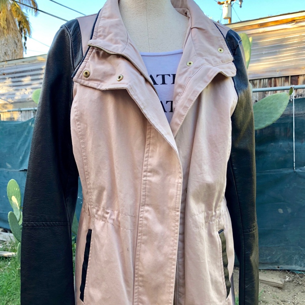 H&M Pink Black Long Jacket 10
